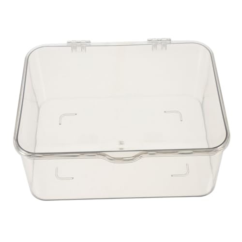 BESTYASH Kasten Kosmetik-Organizer klein geteilt staubdicht Grün Abteil Fall Hautpflege-Arbeitsplatten-Organizer Kosmetikkoffer Badezimmer-Arbeitsplatten-Organizer das Haustier Transparent von BESTYASH
