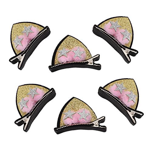 BESTYASH 3paare Katzenohr-haarspangen Mit Haarnadeln Schöne Dekorative Haarspangen Für Mädchen Katzenohr-haar-clips Zum Geburtstag Halloween Weihnachten von BESTYASH