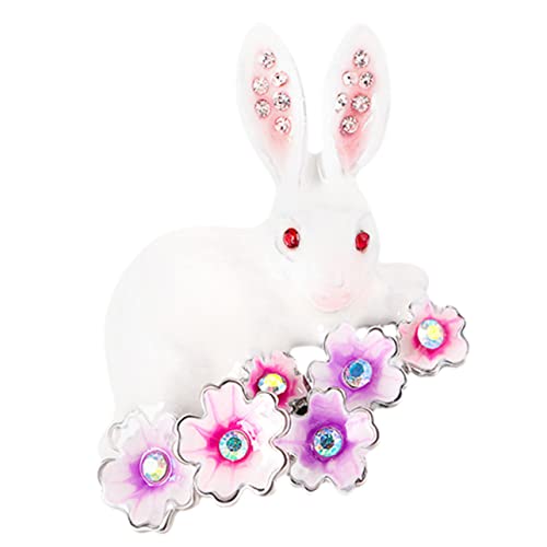BESTYASH Stylische Damen Brosche Mit Kaninchen-design Aus Hochwertiger Legierung Farbenfrohes Osterei-anstecknadel-zubehör Für Kleidung Hüte Taschen Und Mehr Für Feste Und Besondere von BESTYASH