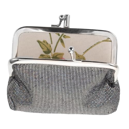 BESTYASH Kiss Lock Münzgeldbörse: Damen Vintage Kleingeldhalter Kleine Geldbörse Mini Clutch Mit Schnallenverschluss Für Party von BESTYASH