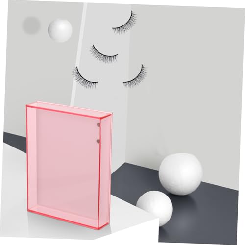 BESTYASH Klarer Großer Acryl Wimpern Aufbewahrungsbox mit Inneneinsatz Künstliche Wimpern Organizer Tragbar für Kosmetiktasche Schützt Falsche vor Staub und Verformung von BESTYASH