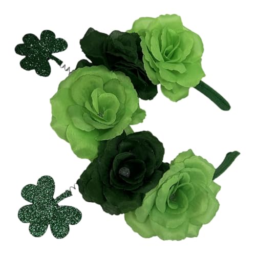 BESTYASH Klee Stirnband Dekorationen zum St. Patricks Day St. Patricks Day Kostüm faschings haarschmuck fastnacht kopfbedeckung Urlaubs-Stirnband st patricks day stirnbänder Plastik Green BESTYASH Klee Stirnband Dekorationen zum St. Patricks Day St. Patricks Day Kostüm faschings haarschmuck fastnacht kopfbedeckung Urlaubs-Stirnband st patricks day stirnbänder Plastik Green von BESTYASH