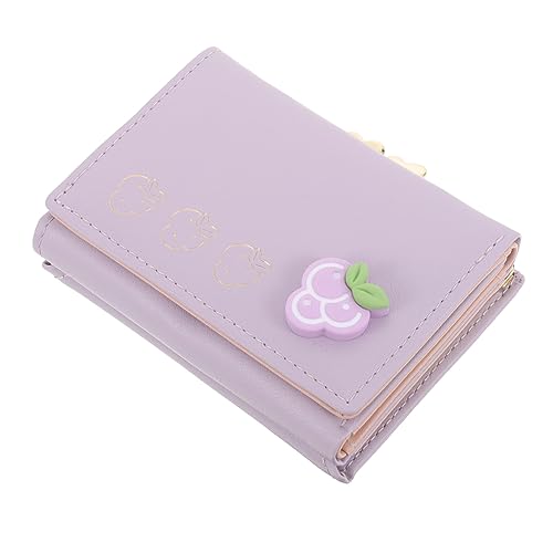 BESTYASH Kleines Portemonnaie Aus Pu- Und Metall Faltbare Kartentasche Mit Münzgeldfach Praktischer Kartenhalter Für Unterwegs Kompakter Geldbeutel Als Aufbewahrungstasche von BESTYASH