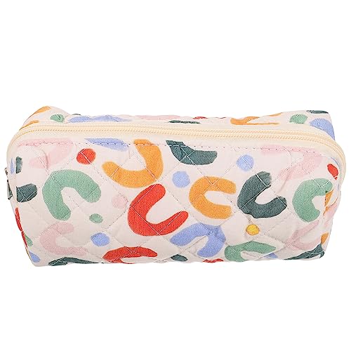 BESTYASH Kleine Kosmetiktasche Tragbare Make Up Tasche Ästhetisches Federmäppchen Organizer für Damen Reißverschlusstasche für Unterwegs von BESTYASH