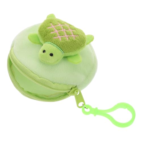 BESTYASH Münzbörse Aus Plüsch Mit Cartoon-Design Kleines Portemonnaie Für Damen Originelle Tasche Mit Schlüsselanhänger Münzbeutel Für Täglichen Gebrauch von BESTYASH