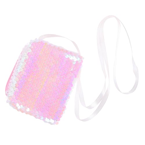 BESTYASH Kleine Umhängetasche mit Glitzernden Pailletten Leichte Strapazierfähige Münztasche für Mädchen Modische Party Bag Kompakte Karten Kleingeldbörse für Alltag und Geschenk von BESTYASH