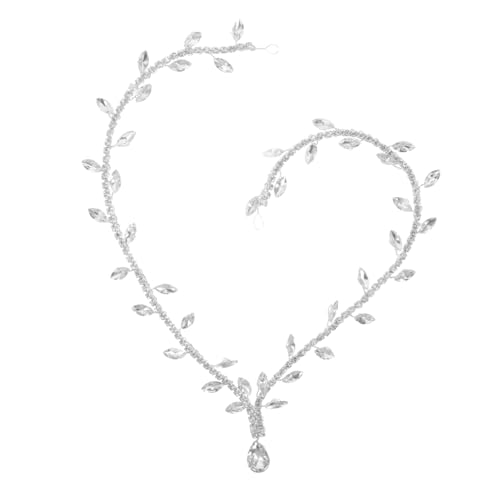 BESTYASH Braut Strass Stirnband Modekette Strass Haar Accessoire Für Frauen Schmuck Ethno Kopfschmuck Hochzeitskette Festival Accessoire von BESTYASH