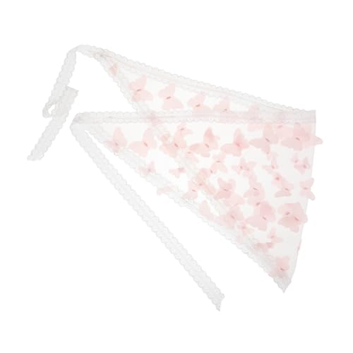 BESTYASH Spitzenbandana Mit Schmetterlingsdruck Für -accessoire Als Kopftuch Oder Stirnband Vielseitig Für Party Hochzeit Und Alltag Geeignet von BESTYASH