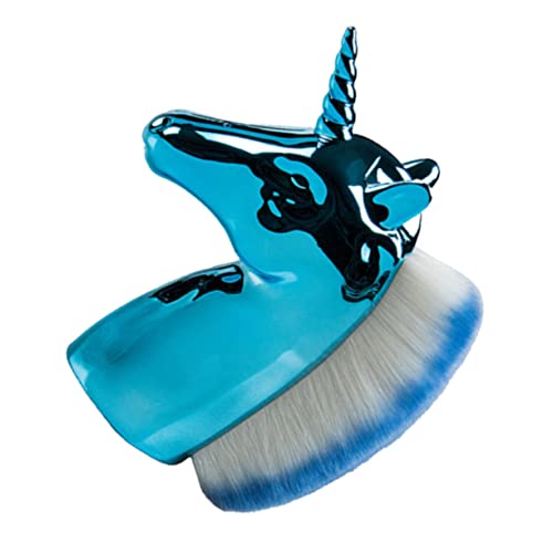 BESTYASH Kosmetikpinsel in Einhornform Puder-rougepinsel Foundation-pinsel Für Frauen Und Mädchen Mit Blauer Tragetasche Professioneller Make-up-pinsel Aus Hochwertigem Kunststoffgriff Für von BESTYASH