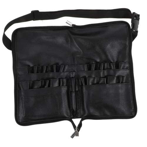 BESTYASH Kosmetiktasche Damen Große PU Leder Make Up Pinsel Aufbewahrung Multifunktionale Reißverschluss mit Verstellbarem Gürtel Kompakt und Leicht für Reisen von BESTYASH