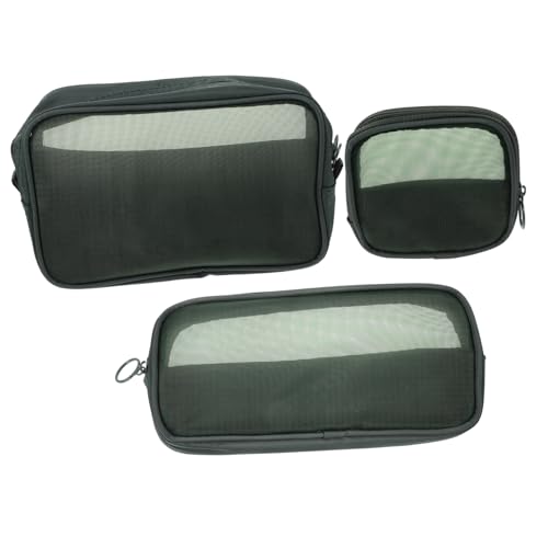 BESTYASH Kosmetiktasche für Die Reise Netz-Organizer-etui 3-teiliges Set Kompakt Leicht Zu Tragen Kulturbeutel von BESTYASH