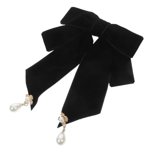 BESTYASH Schicke Fliege mit Schleifendetail Brosche Aus Samt Krawattennadel für Damen Accessoire für Jeden Anlass von BESTYASH