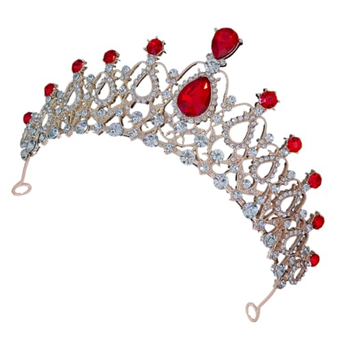 BESTYASH Kristallkronen-tiara Prinzessinnenkrone Für Mädchen Tiaras Rosa -tiara Tiara Funkeln Kleine Krone Party Kinderkronen Dekorationen Metallkrone Zinklegierung Rot BESTYASH Kristallkronen-tiara Prinzessinnenkrone Für Mädchen Tiaras Rosa -tiara Tiara Funkeln Kleine Krone Party Kinderkronen Dekorationen Metallkrone Zinklegierung Rot von BESTYASH