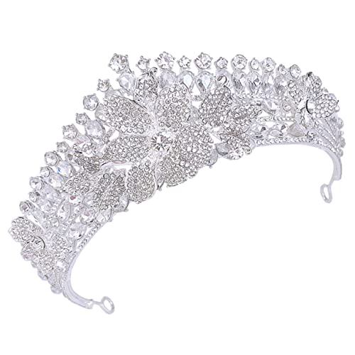 BESTYASH Diademe Mit Strass Für Damen, Hochzeit Geburtstagskrone Mit Zinklegierung, Party-accessoires Mit Haarschmuck Für Brautjungfern von BESTYASH