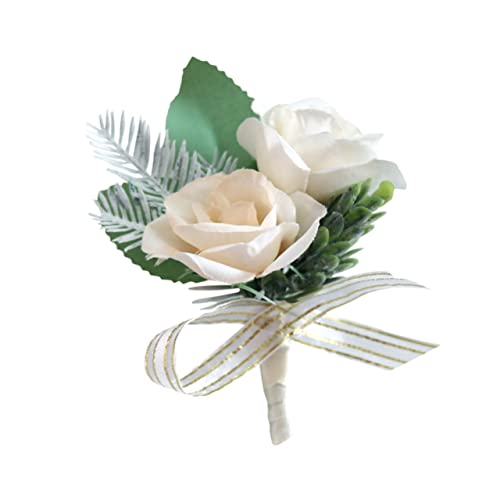 BESTYASH Künstliche Blumenbrosche für Brautjungfern Hochzeitsblumenbrosche Lebensechte Corsage für Brautjungfern für Hochzeitsfeiern und Besondere Anlässe von BESTYASH