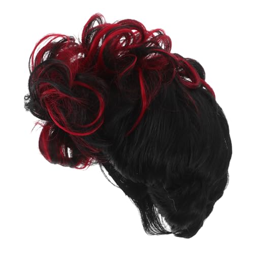 BESTYASH Kurze Lockige Perücke Für Damen Natürliche Wellen Synthetisches Haar Vollkopf-design Für Cosplay Und Täglichen Gebrauch Schwarz Bh von BESTYASH