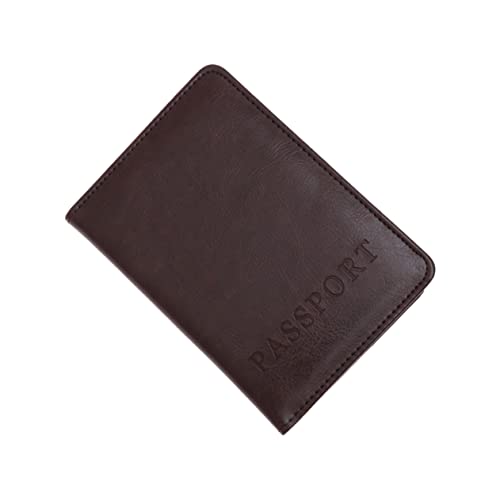 BESTYASH Leder Reisepasshalter Für Reisen Multi-funktionale Pu Geldbörse Mit Fächern Für Ausweis Kreditkarten Flugtickets Praktische Und Tragbare Reisetasche Kaffee Farbe von BESTYASH