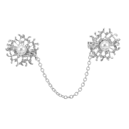 BESTYASH Alloy Damen Sweater Clip Mit Vintage-design Silberne Cardigan-brosche Für Pullover Schals Und Leichte Jacken Elegantes Accessoire Für Jede Gelegenheit von BESTYASH