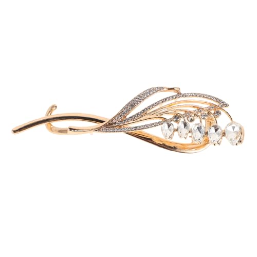 BESTYASH Legierung Strass Haarspange für Frauen Modischer Twist Haarklammer Vielseitiger Haarklammerclip für Dünnes Haar Einfach zu Bedienen Stilvolle Haaraccessoire für Alltag und Party von BESTYASH