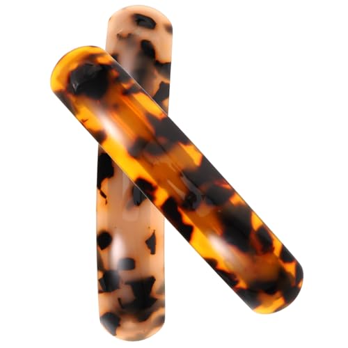 BESTYASH 2stücke Leopard Haarspangen Federleichte Haarklammern Mit Spring-mechanismus Für Damen Und Mädchen Tiefem Und Hellem Schildpatt Je von BESTYASH