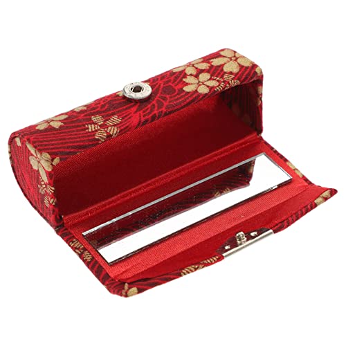 BESTYASH Lippenstiftetui Mit Spiegel Für Handtasche Dekorativer Lippenstifthalter Tragbares Lippenstift-aufbewahrungsetui Für Damen von BESTYASH