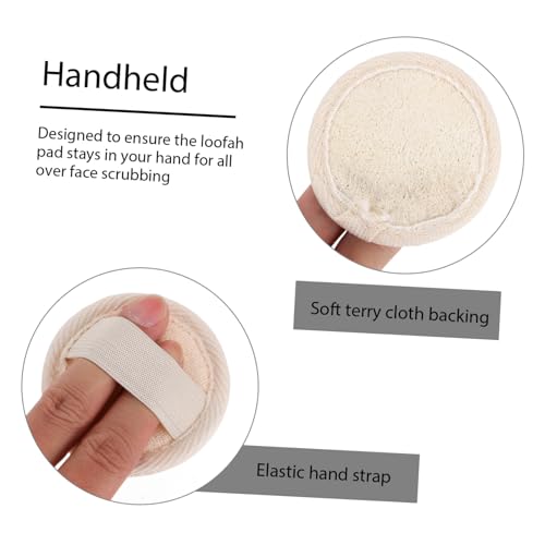 BESTYASH Loofah Gesichtspads Rund Natürliche Wiederverwendbare Abschminkpads Sanfte Make up entfernung Porentiefe Reinigung Hautfreundlich für Damen Geeignet von BESTYASH