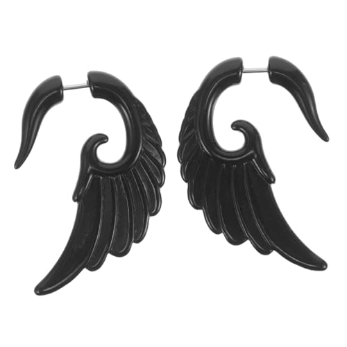 BESTYASH Männer Ohrstecker Wings Design Hautfreundlich Langlebig Modisch für Alltag Party an Freunde Unisex Fake Plug Ohrschmuck Statement Piercing Schmuck von BESTYASH