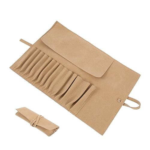 BESTYASH Make up Pinsel Tasche Reise Kosmetik Rolltasche Tragbar Faltbar Mit Organizer Für Damen von BESTYASH