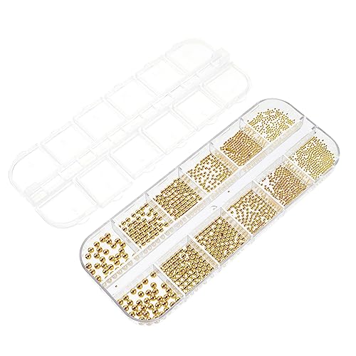 BESTYASH Maniküre Dekorationen Nail Art Stahlperlen Mädchen Nail Art Ohrstecker Nagel Charm Maniküre Charm Diy von BESTYASH