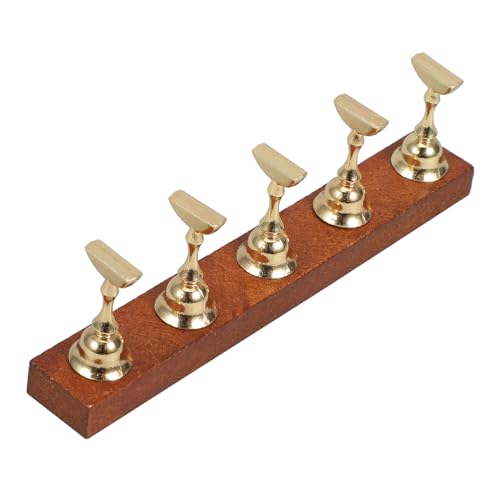 BESTYASH Maniküre Halter Nagelständer Magnetisch Holzsockel für Gel Display Nagel Organizer Stabil und Tragbar von BESTYASH