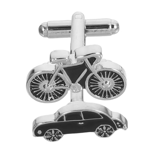 BESTYASH Manschettenknöpfe Herren Auto Fahrrad Design aus Langlebiger Legierung mit Tropföl-detailierung Einzigartige Hemd-accessoires für Autofans Radfahrer Geschenk für Bräutigam und von BESTYASH