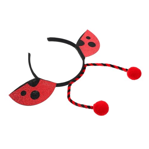 BESTYASH Marienkäfer Kopfbedeckung Party Haar Accessoire Niedliches Cartoon Stirnband Marienkäfer Stirnband Marienkäfer Stirnband Cartoon Stirnband von BESTYASH