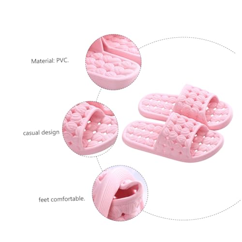 BESTYASH Massage Badesandalen Damen Herren Indoor Leicht Anti rutsch Hausschuhe mit Offenem Zehenbereich und Massagefunktion Flache Atmungsaktive Pantoffeln von BESTYASH