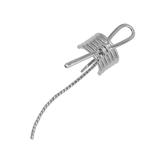 BESTYASH Metallhaarschnalle Klaue Haarspangen Form Lockig Haarklaue Clips Haarklammern Styling Zubehör Haarnadel Haarspangen Frauen Pferdeschwanz Funkelnde Haarspangen Silber Zinklegierung von BESTYASH