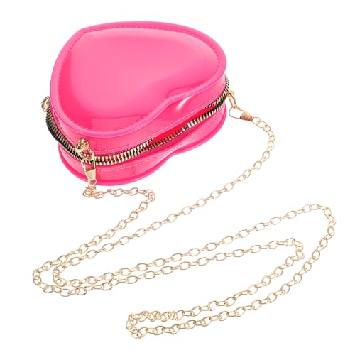 BESTYASH Mini Herzform Geldbörse Für Damen Tragbare Modische Und Süße Mini-Tasche Für Lippenstift Make-up Münzen Und Schlüssel Für Reisen Und Partys von BESTYASH