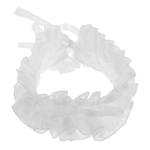 BESTYASH Damen Abnehmbarer Chiffon Kragen Stilvoller Gefälschter Blusenkragen Mit Rüsche Für Cosplay Und Besondere Anlässe Vielseitig Und Bequem Für Jedes Outfit von BESTYASH