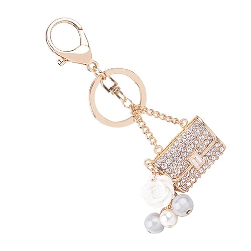 BESTYASH Perlen-taschenanhänger Für Frauen Schlüsselkette Mit Perlendesign Taschenanhänger Schlüsselanhänger Auto-schlüsselanhänger Modischer Schmuck Für Handtaschen Und Rucksäcke von BESTYASH