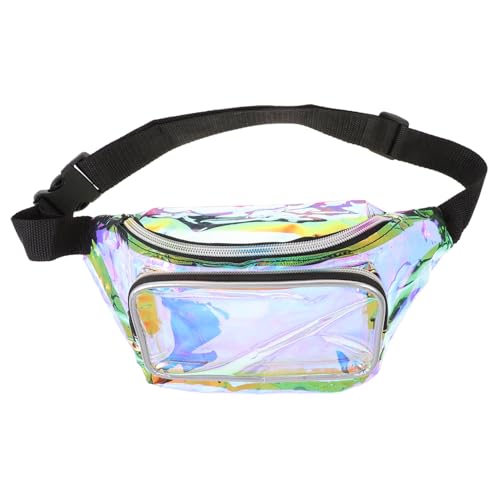 BESTYASH 1stück Transparentes Strandtasche Damen Multifunktionale Hüfttasche Verstellbarer Tragegurt Für Strand Schule Und Freizeit von BESTYASH