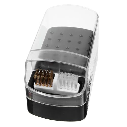 BESTYASH Nagelbohrer Bit Aufbewahrungsbox Kunststoff Fächer Nagelfräser Bits Organizer mit Reinigungsbürste Kompakt Praktisch Robust für Maniküre Nagelstudio Zubehör von BESTYASH
