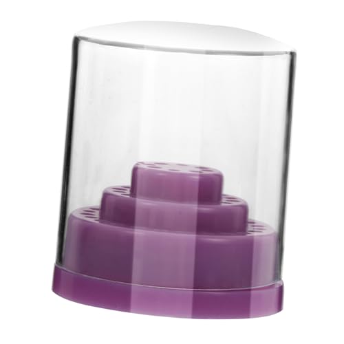 BESTYASH 48löcher Nagelbohrer-bit-box Mit Fächern Transparenter Bohrer-aufbewahrungsbox Nagelbohrer-bit-halter Salon-aufbewahrungskoffer Organizer-koffer Für Maniküre-tools von BESTYASH