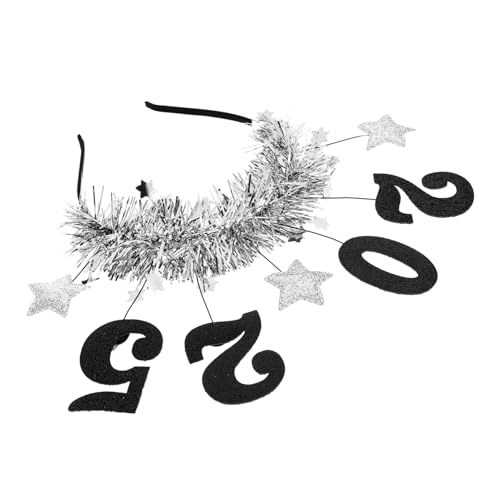 BESTYASH Neujahrs Haarreif für Erwachsene mit Sternen Trendiges Partyzubehör für Silvesterfeiern Passend Festlicher Kopfschmuck für Neujahrsfeste und Tanzveranstaltungen von BESTYASH