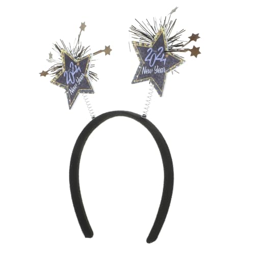 BESTYASH Neujahrs Haarreif mit Fünfzackigem Stern Festliches Stirnband für Fotorequisiten für Neujahrsfeiern und Partys Leicht und Strapazierfähig Perfektes Partyzubehör für Unvergessliche von BESTYASH