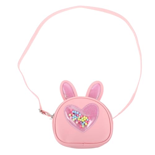 BESTYASH Niedliche Kaninchenohren Umhängetasche Für Junge Mädchen Modische Geldbörse Für Mädchen Leichte Crossbody-Tasche Münztasche Für Geburtstagsgeschenke Pinke Kinderhandtasche von BESTYASH