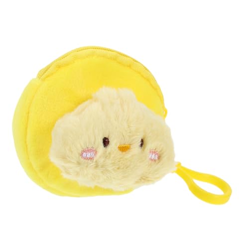 BESTYASH Niedlicher Cartoon Münzbeutel Kleingeldbeutel mit Huhn Mini Plüsch Geldbörse Tragbare Münzaufbewahrung für Erwachsene Ostern von BESTYASH