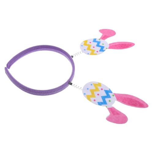 BESTYASH Osterhasen Haarreif Mit Bunten Eier-muster Weiche Ohrenspangen Für Junge Mädchen Und Erwachsene Kostümzubehör Für Ostern Karneval Und Cosplay-feiern von BESTYASH