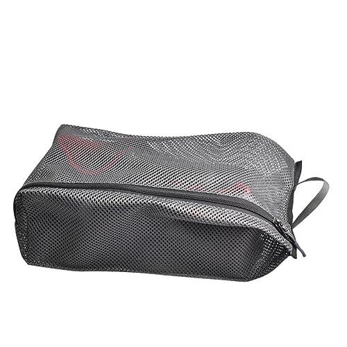 BESTYASH Outdoor Reise Schuhbeutel Atmungsaktive Aufbewahrungstasche Für Kleidung Und Schuhe Für Männer Und Frauen Einzelpackung Dunkelgrau Für Reisen Und Sport von BESTYASH