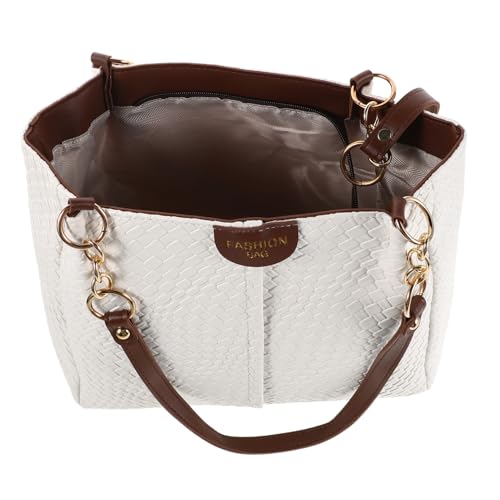 BESTYASH PU Geflochtene Damen Handtasche Medium Hobo Tote Bag Schultertasche Vielseitig Verwendbar Als Umhängetasche Und Unterarmtasche Für Sommerurlaub Strand Alltag von BESTYASH