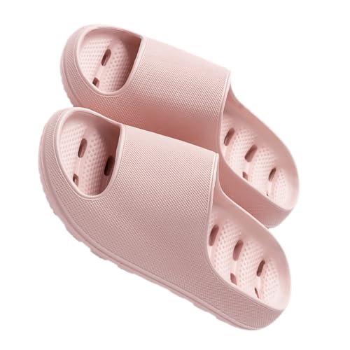 BESTYASH PVC Damen Badeslipper Rutschfest Atmungsaktiv Schnell Trocknend Leichte Hausschuhe für Reise Hotel Spa Bequeme Strapazierfähige Badzimmerpantoffeln von BESTYASH