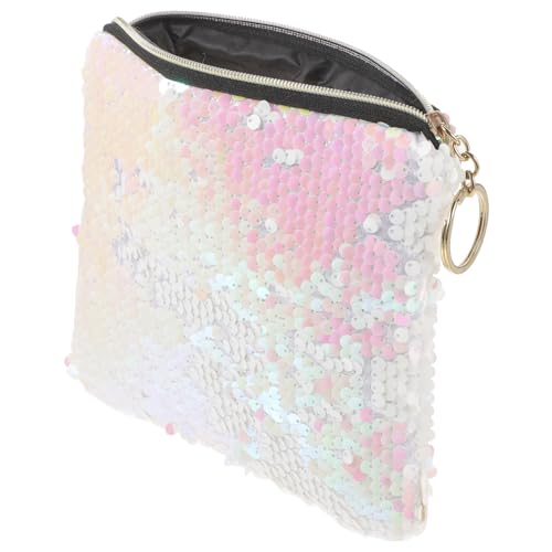BESTYASH Damen Handtasche Mit Pailletten Reißverschluss Kosmetiktasche Münztasche Geldbörse Praktisch Für Party Shopping Alltag von BESTYASH