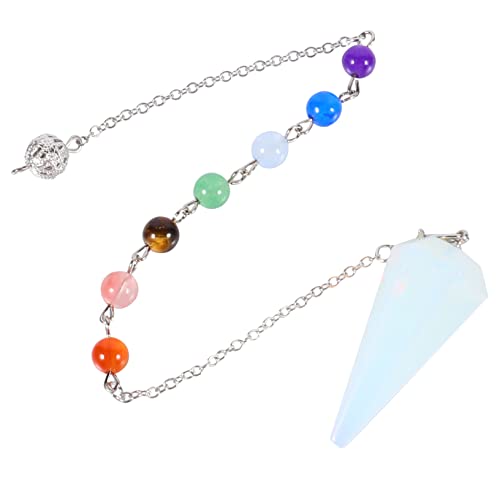 BESTYASH Pendulum Anhänger Aus Sechseckiger Edelstein Für Chakra Meditation Und Divination Robustes Design Für Männer Und Für Reisen Und Besondere Anlässe von BESTYASH